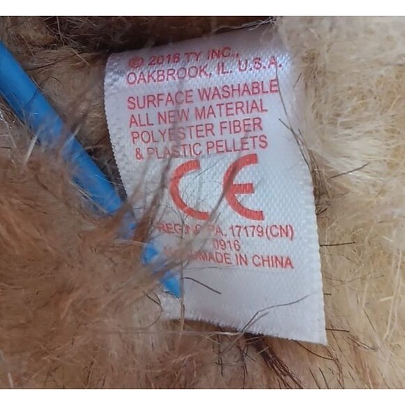 Ty Classic Kitty Cat Jumbles Calico Brown Tabby White Paws Long Hair Plush 2016 - Picture 9 of 10